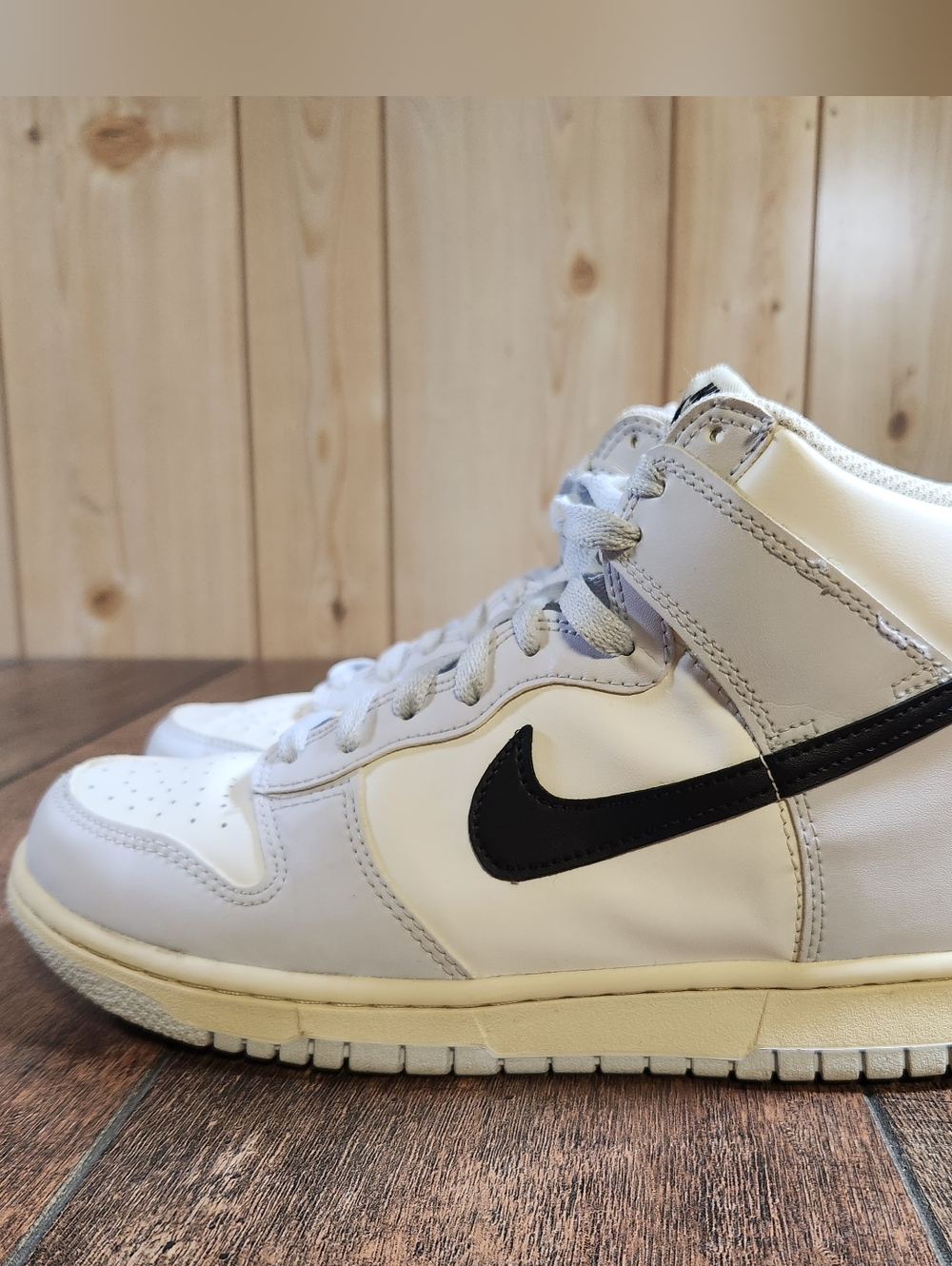 Nike Dunk High Aluminum 'Football Grey / Black' DB2179-110 GS Size Boys 6.5 Y - Picture 2 of 10